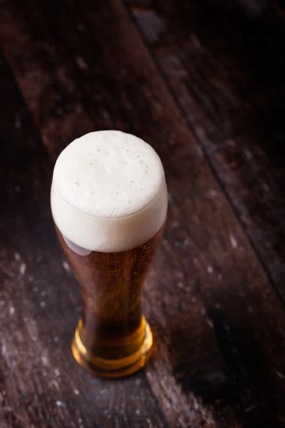 Glas bier. Close-up foto — Stockfoto