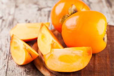 Trabzon hurması. fotoğrafı kapatın