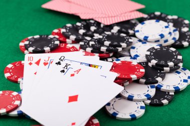 Poker fişleri. Fotoğraf