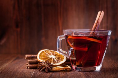 Mulled şarap. Fotoğraf