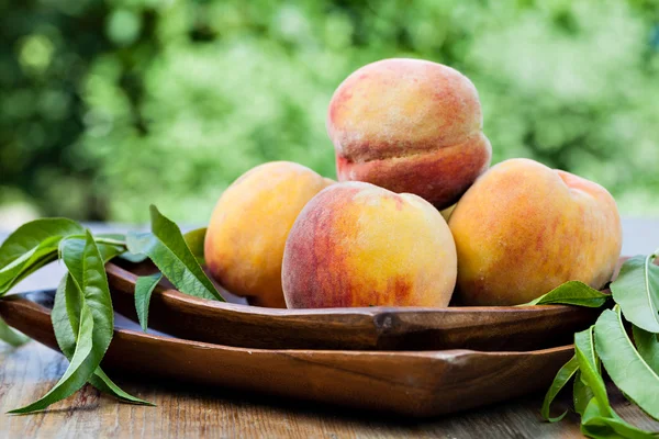 Fresh peaches. Photo — Stock Photo, Image