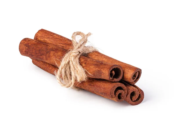 Cinnamon on white background — Stock Photo, Image
