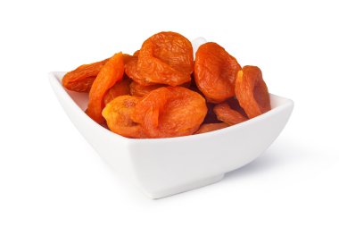 Beyaz arkaplanda kayısı