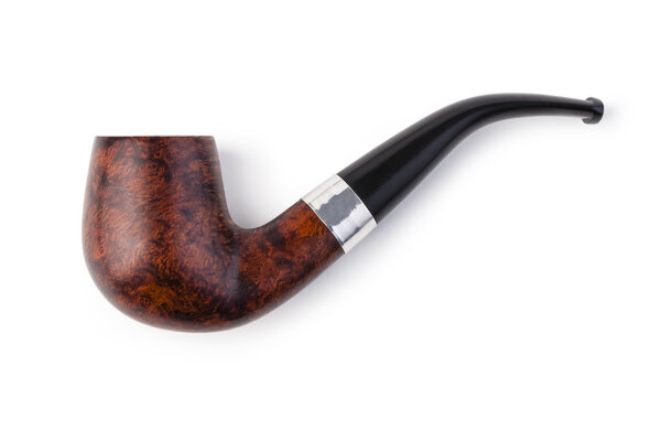 tobacco pipe on a white background