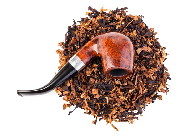Smoking pipe and tobacco — Stock Photo, Image