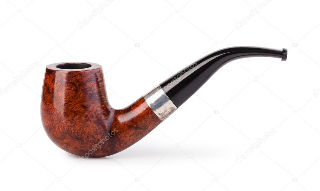 tobacco pipe on a white background