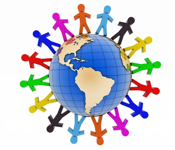 Global communication concept. World partnership. — Stock Photo, Image