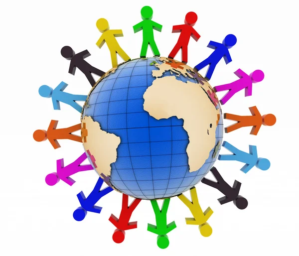 Global communication concept. World partnership. — Stock Photo, Image