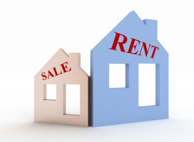 3D iki ev sembol kümesi modeli