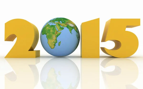 2015 year. Isolated 3D image — Stock Photo, Image