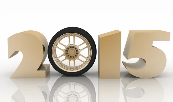 2015 year. Isolated 3D image — Stock Photo, Image