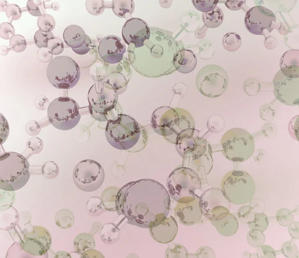 3d render of molecule background — Stock Photo, Image