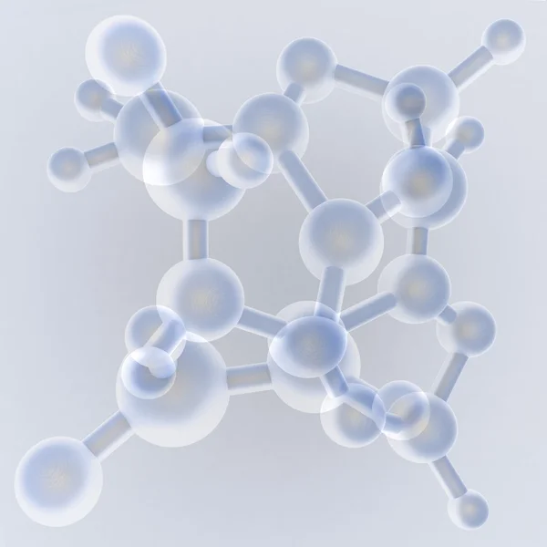3D render illustratie molecuul — Stockfoto