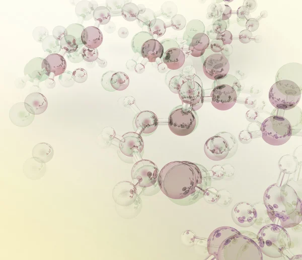 3d render of molecule background — Stock Photo, Image