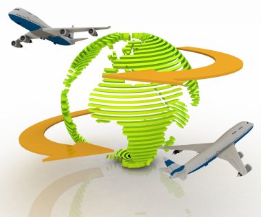 Yolcu jet uçak yolculukları dünya çapında