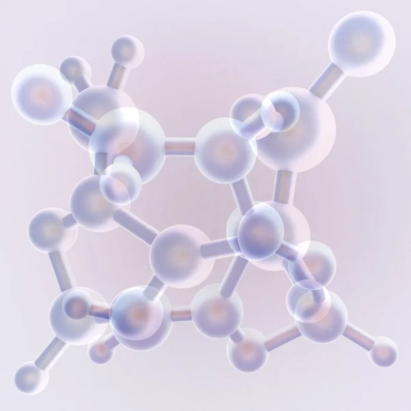 3d render illustration molecule — Stock Photo, Image