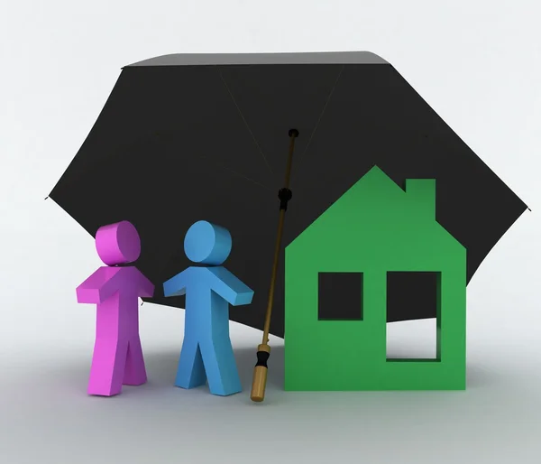 Conception of life-insurance and property — Stock Photo, Image