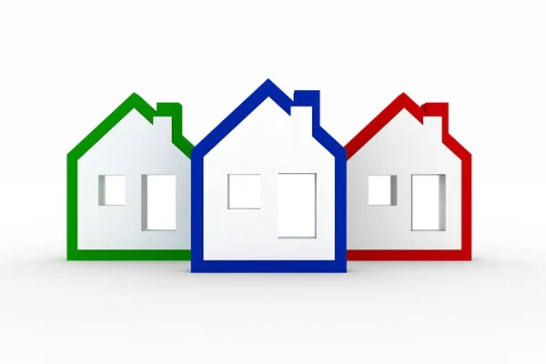 Models  houses symbol — Stock Photo, Image