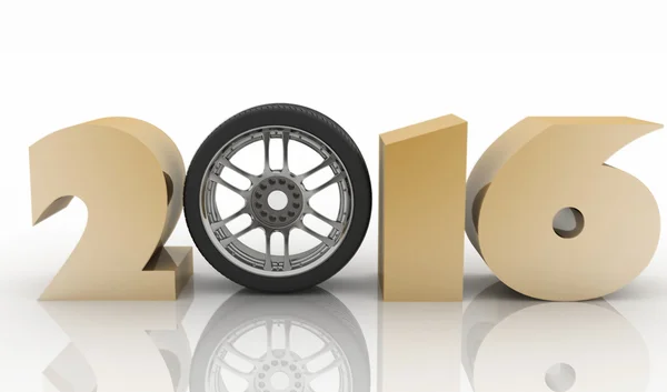 2016 year. 3D image — Stock Photo, Image