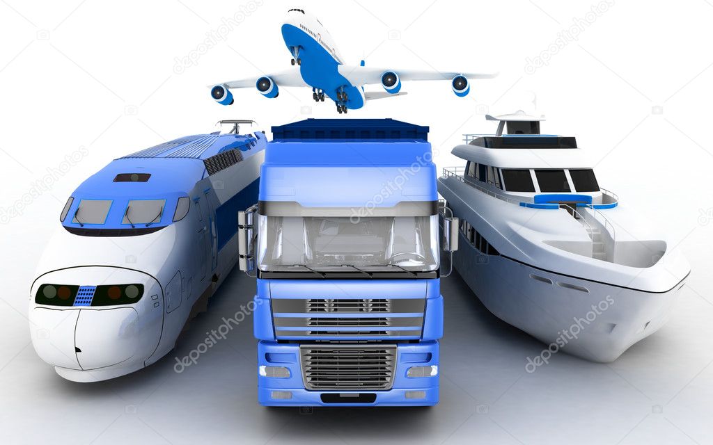 Transport. 3d illustration