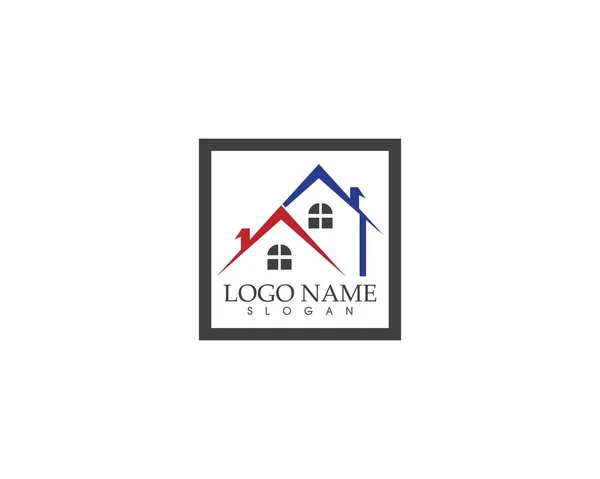 Immobilier Bâtiments Maison Logo Icônes Modèle — Image vectorielle