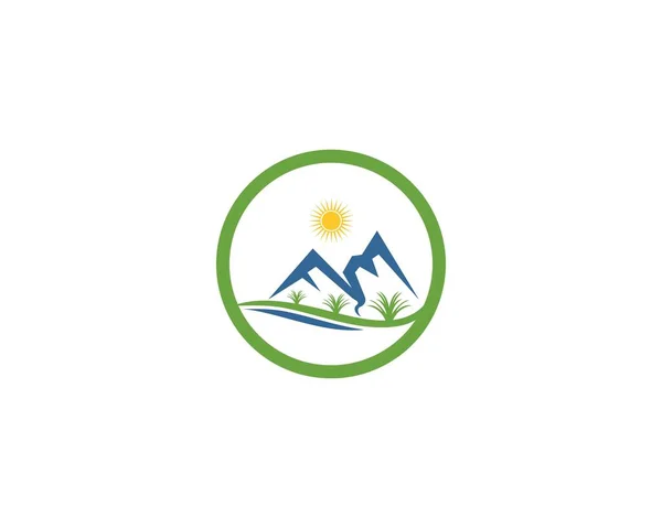 Natura Górski Wektor Logo — Wektor stockowy
