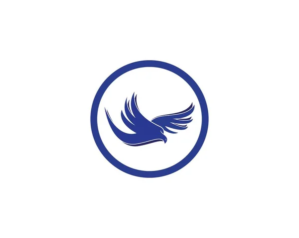 Falcon Örnvingar Logo Vektor — Stock vektor