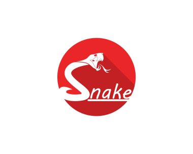Yılan simgesi logo vektör illüstrasyonu