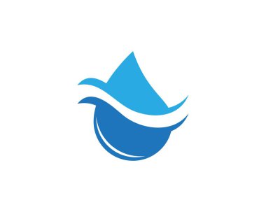 Su damlası logo vektörü