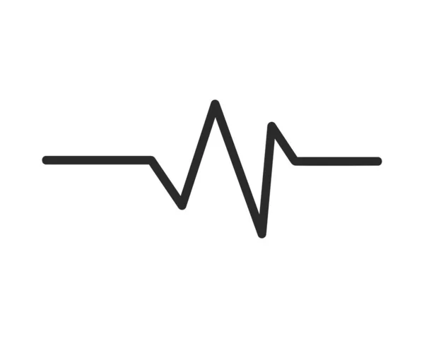 Nabız Çizgisi Logo Vektörü — Stok Vektör