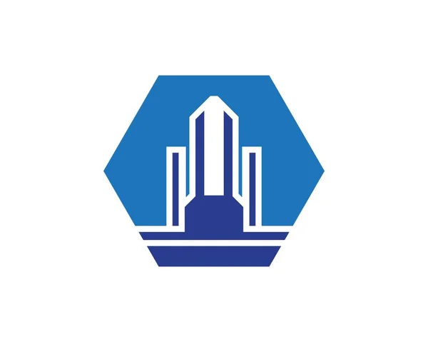 Moderne Skyline Logo Vektor — Stockvektor