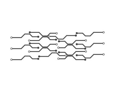 Devre logo şablonu vektörü