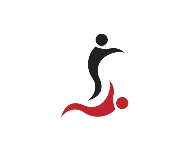 İş harfi insanlar logo şablon vektörü
