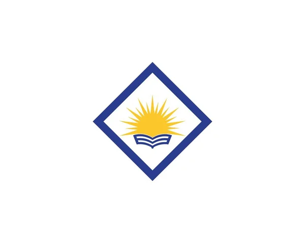 Eğitim Simgesi Logo Şablonu Vektörü — Stok Vektör