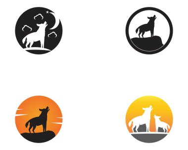 Kurt logo vektör illüstrasyonu