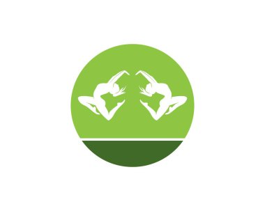 Atletik logo vektör silueti