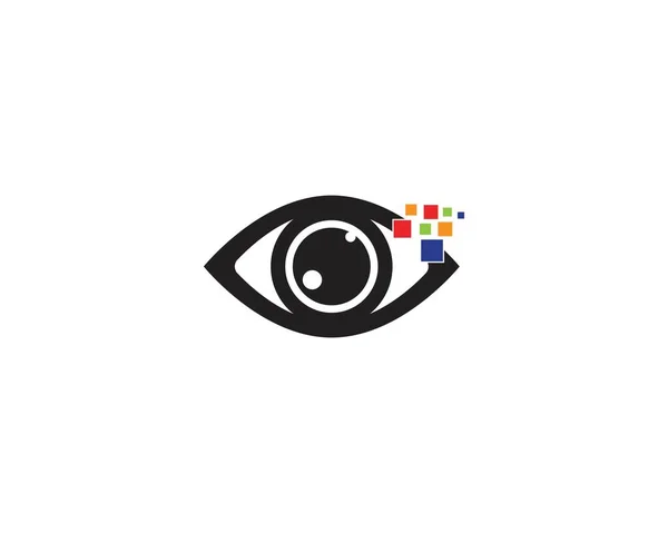 Vorlagenvektor Für Das Logo Der Augenpflege — Stockvektor