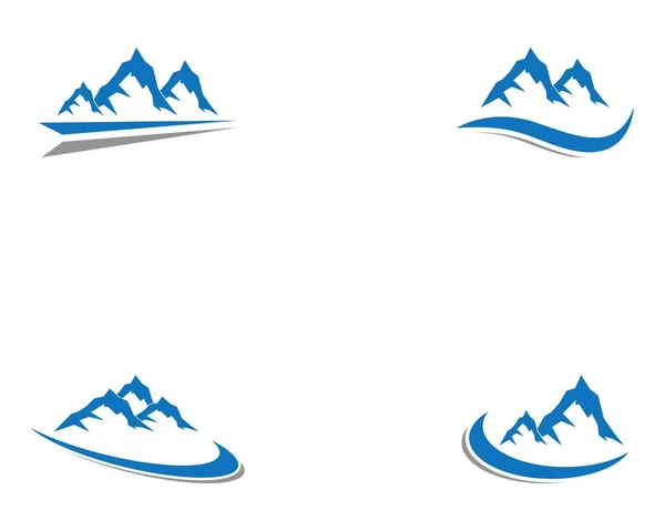 Nature Mountain Logo Template — Stock Vector