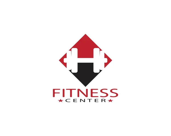 Modello Logo Del Centro Fitness — Vettoriale Stock