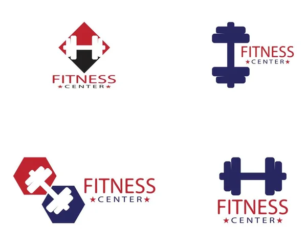 Gimnasio Icono Logo Plantilla Vector — Archivo Imágenes Vectoriales