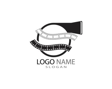 Film şeridi logo şablonu