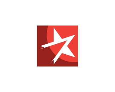 Yıldız simgesi logo şablonu