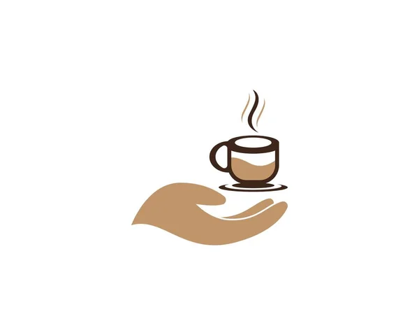 Konstruksjon Kaffekopp Logo Template Vektorikon – stockvektor