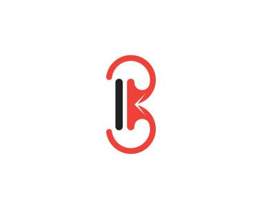 B harfi logo şablonu