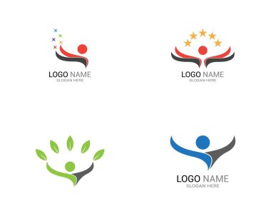 İnsanların logo şablonunu çalıştır