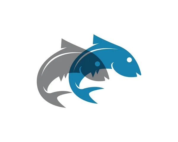 Vorlage Für Das Fischsymbol Logo — Stockvektor