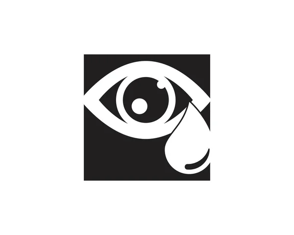 Vettore Modello Logo Salute Degli Occhi — Vettoriale Stock