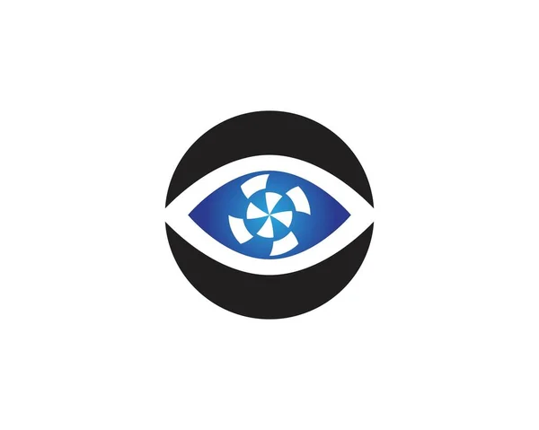 Plantilla Diseño Logo Cuidado Ocular — Vector de stock