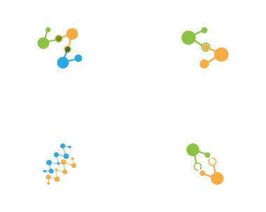 Molekül simgesi vektör illüstrasyonu