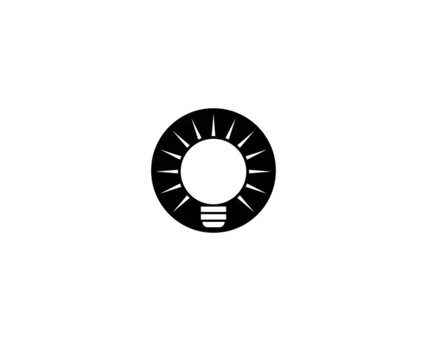 Gloeilamp Pictogram Vector Illustratie — Stockvector